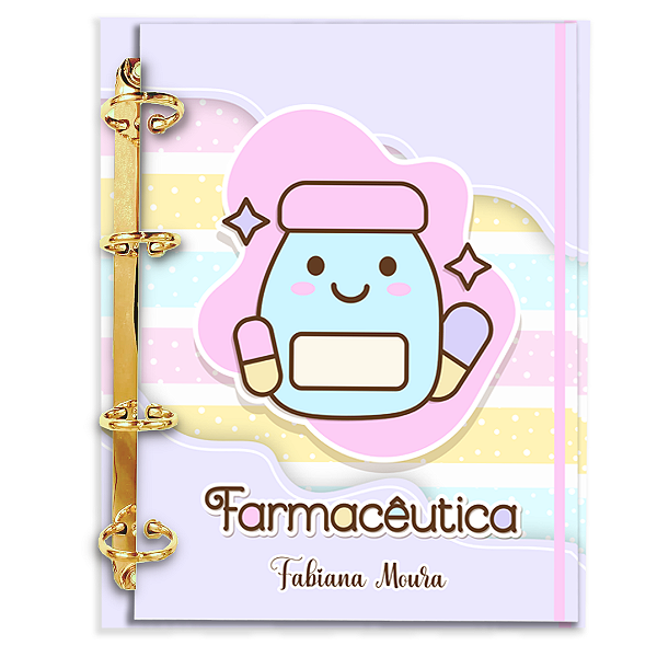 Fichário de Farmácia Personalizado 180 Folhas: Fm04