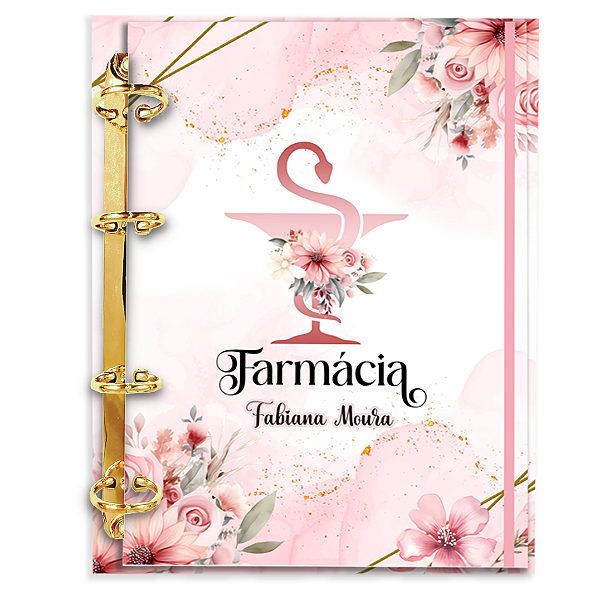 Fichário de Farmácia Personalizado 180 Folhas: Fm05