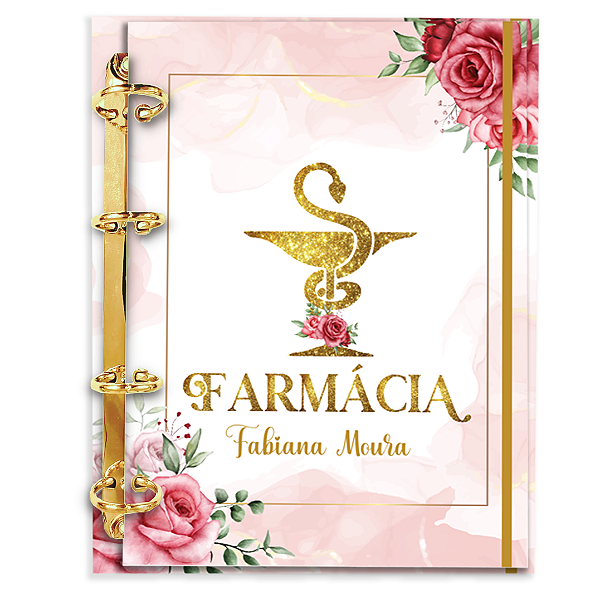 Fichário de Farmácia Personalizado 180 Folhas: Fm06