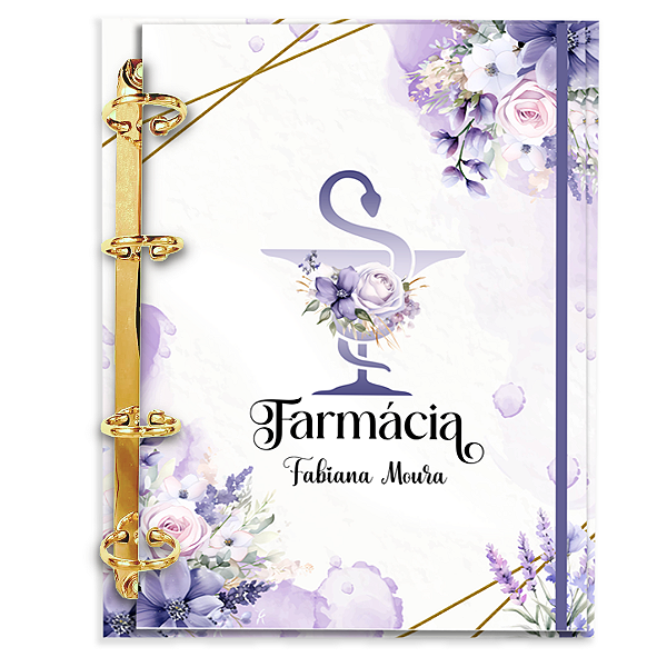 Fichário de Farmácia Personalizado 180 Folhas: Fm07