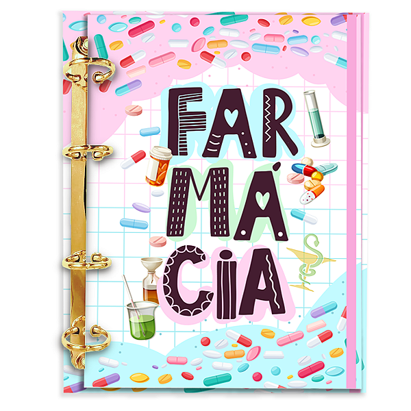 Fichário de Farmácia Personalizado 180 Folhas: Fm08