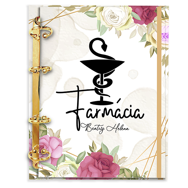 Fichário de Farmácia Personalizado 180 Folhas: Fm09