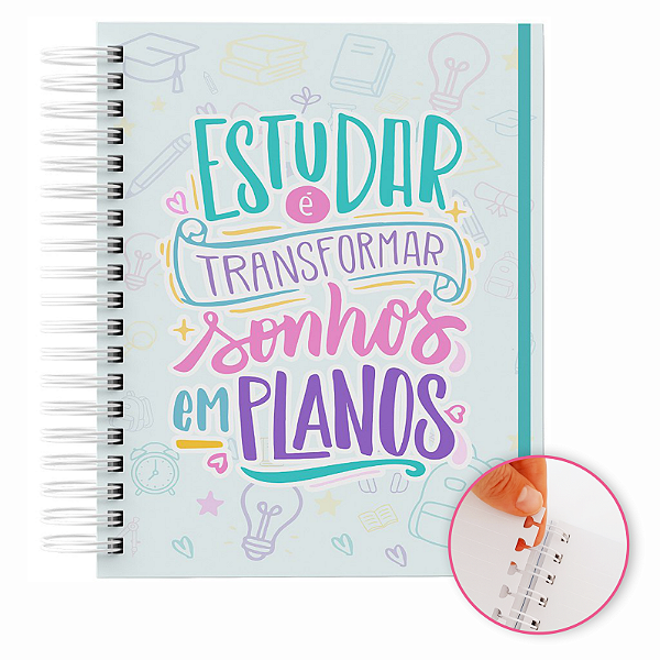 Caderno Reposicionável: 80 Folhas  | Capa Dura | 90g  Personalizado  RP1