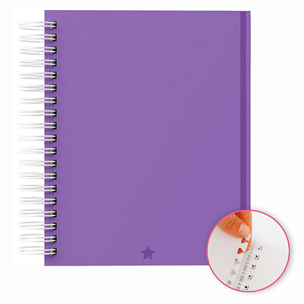 Caderno Reposicionável: 80 Folhas  | Capa Dura | 90g  Personalizado  RP6