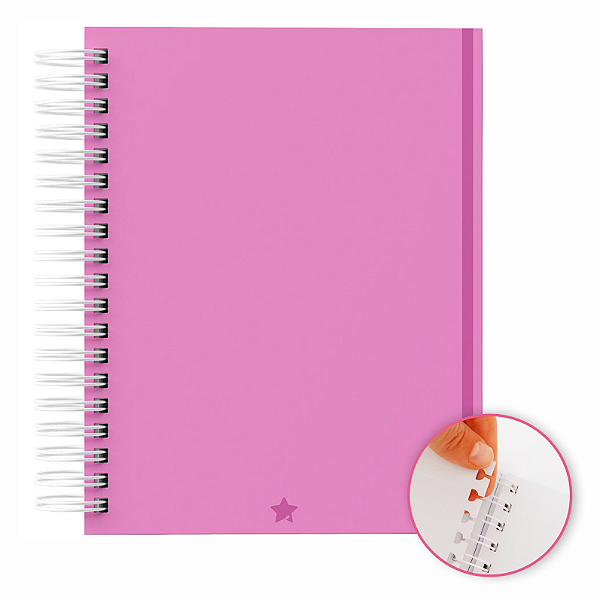 Caderno Reposicionável: 80 Folhas  | Capa Dura | 90g  Personalizado  RP7