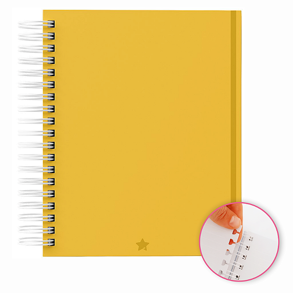 Caderno Reposicionável: 80 Folhas  | Capa Dura | 90g  Personalizado  RP8