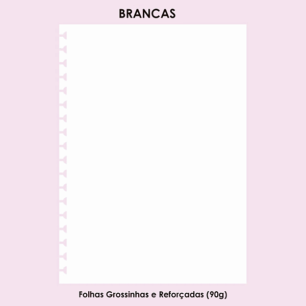 Refil Branco - para Caderno  Reposicionável Inteligente  50 Folhas | 90g