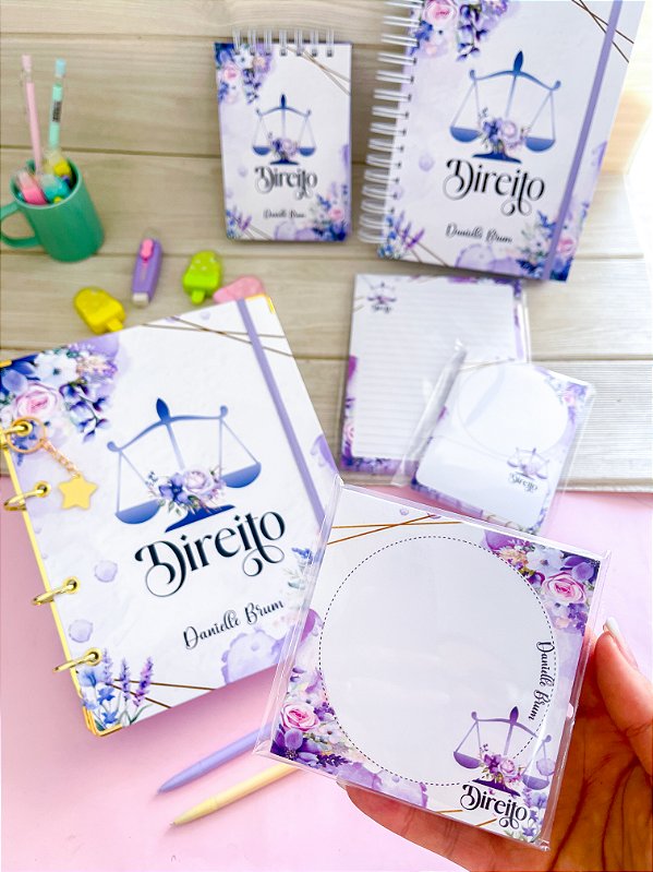 Kit Direito: Personalize com seu nome - LEIA A DESCRIÇÃO