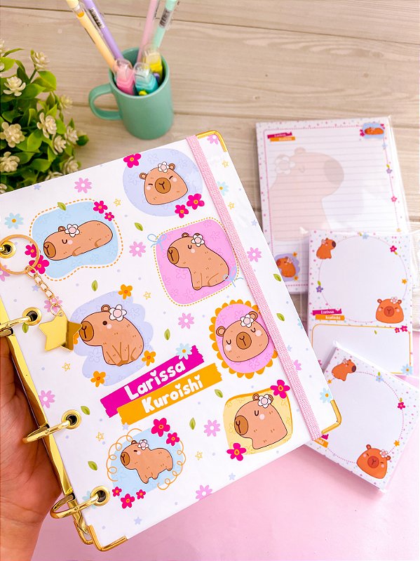 Kit Capivara: Personalize com seu nome - LEIA A DESCRIÇÃO