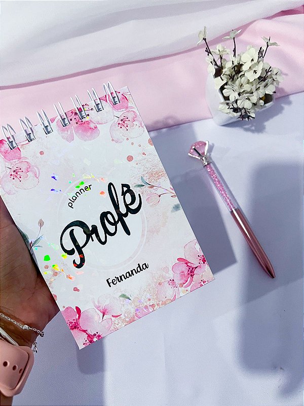 Bloquinho c/90 Folhas Brancas Capa Dura Anotações - Lembrancinhas Tamanho A6 : Dia dos Professores 08