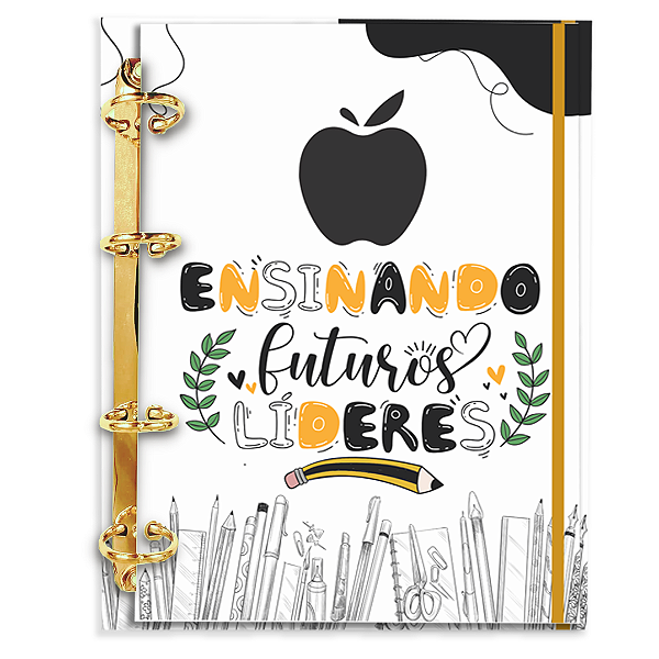 Agenda Fichário Personalizada Reposicionável:  Professor(a) Futuros Lideres