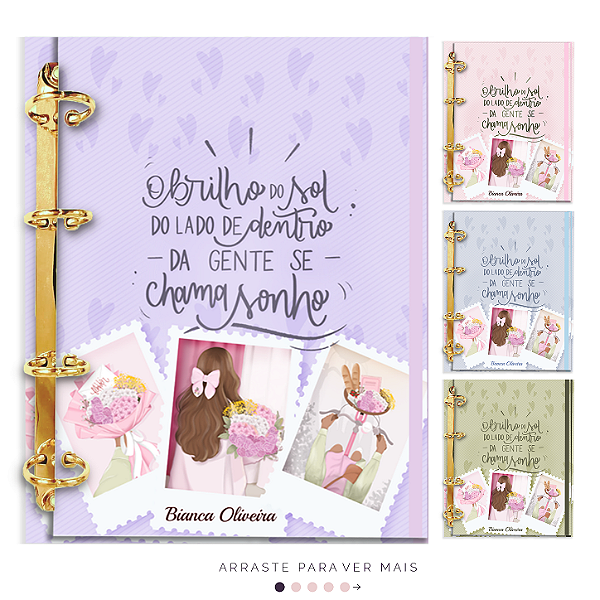 Agenda Fichário Personalizada Reposicionável: O brilho do Sol