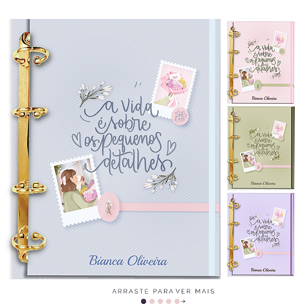 Agenda Fichário Personalizada Reposicionável: A vida