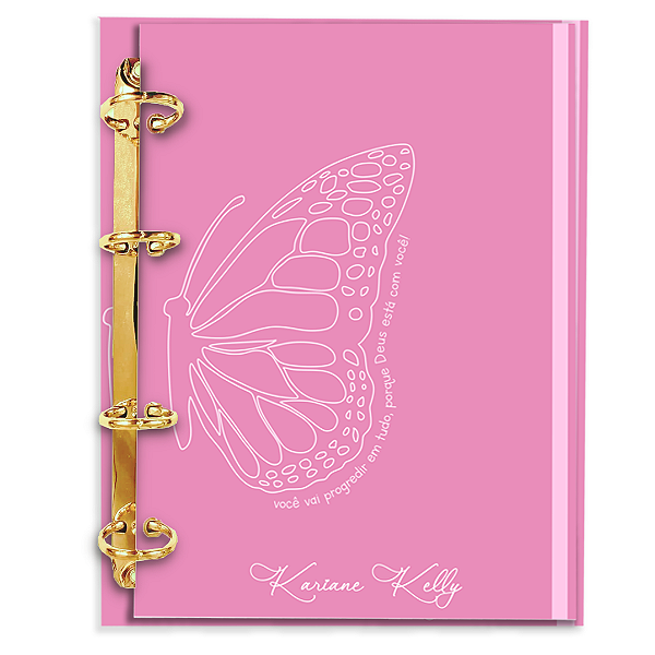 Fichário Personalizado Reposicionável: Coleção Borboleta -11