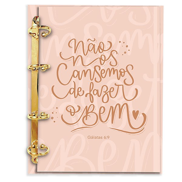 Agenda Fichário Personalizada Reposicionável: Cristã - Fazer o Bem