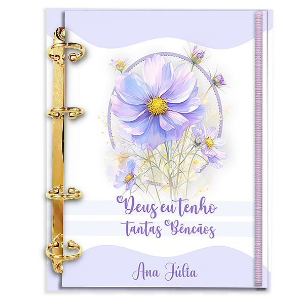 Agenda Fichário Personalizada Reposicionável : Cristã Bençãos