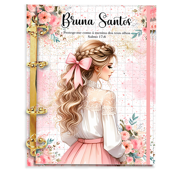 Agenda Fichário Personalizada Reposicionável : Cristã Bençãos