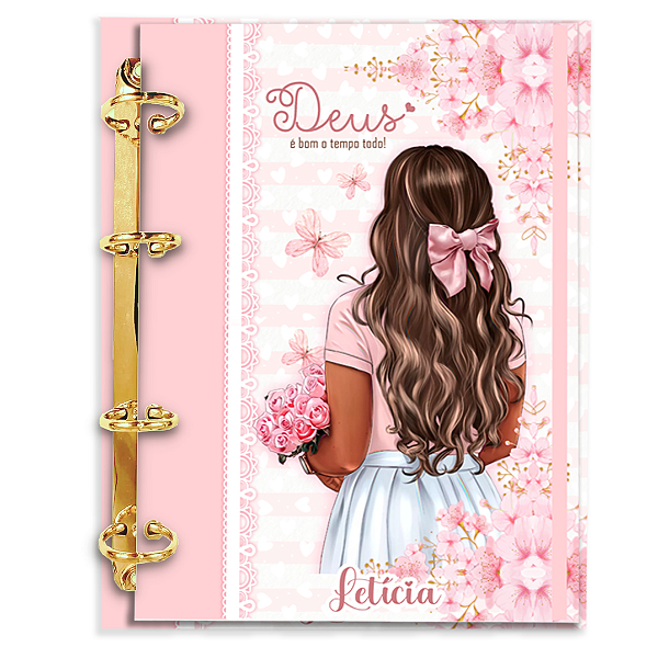 Fichário Personalizado Reposicionável: Deus é Bom