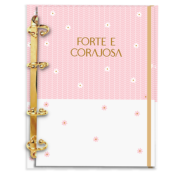 Fichário Personalizado Reposicionável:Forte e Corajosa