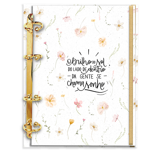 Agenda Fichário Personalizada Reposicionável: Se chama sonho