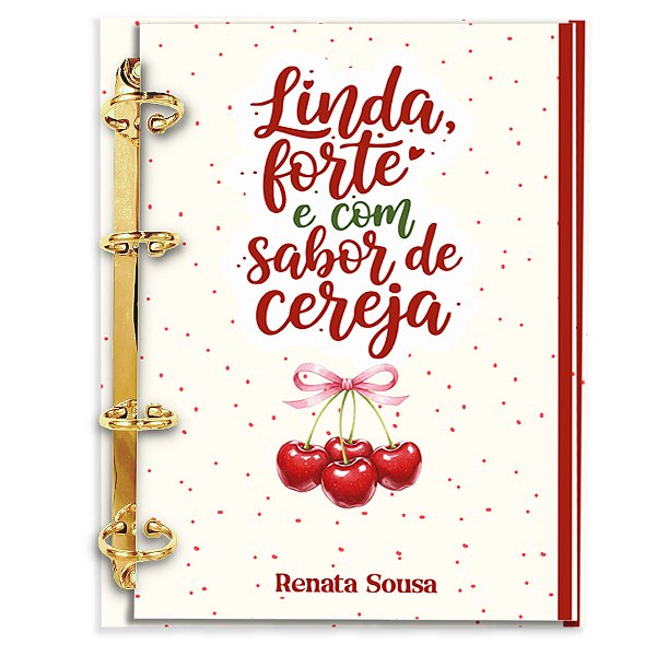 Agenda Fichário Personalizada Reposicionável: Cerejinha 02