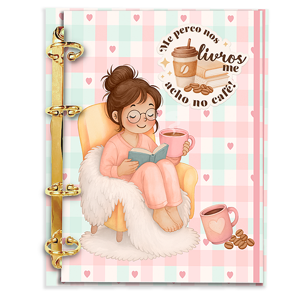 Agenda Fichário Personalizada Reposicionável: Cafezinho 3