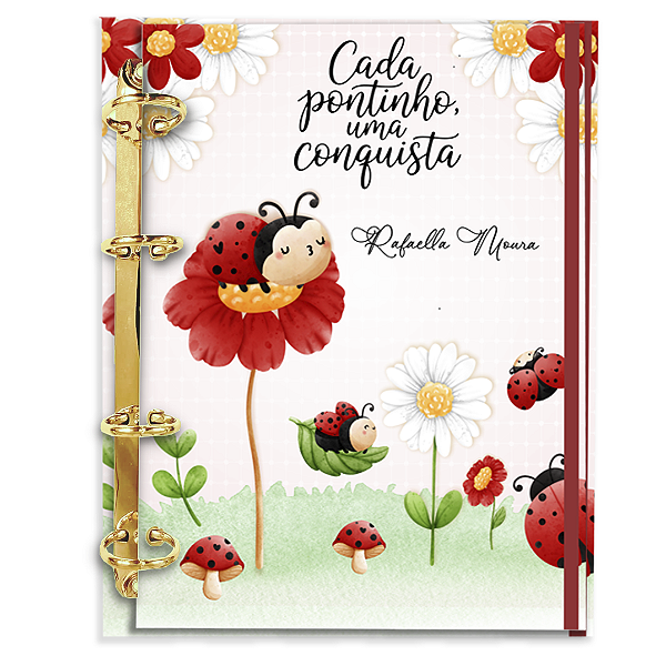 Agenda Fichário Personalizada Reposicionável: Joaninha