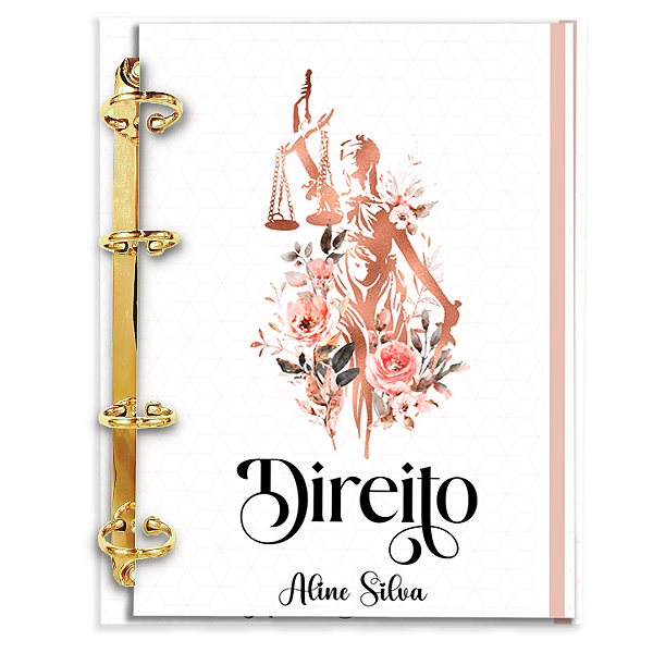 Agenda Fichário Personalizada Reposicionável : Direito 08