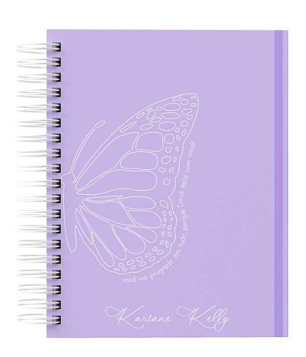 Agenda Personalizada A5: BORBOLETA LILAS LISA