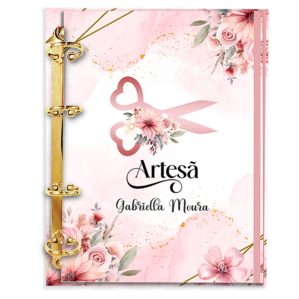 Agenda Fichário Personalizada Reposicionável: Artesã 01