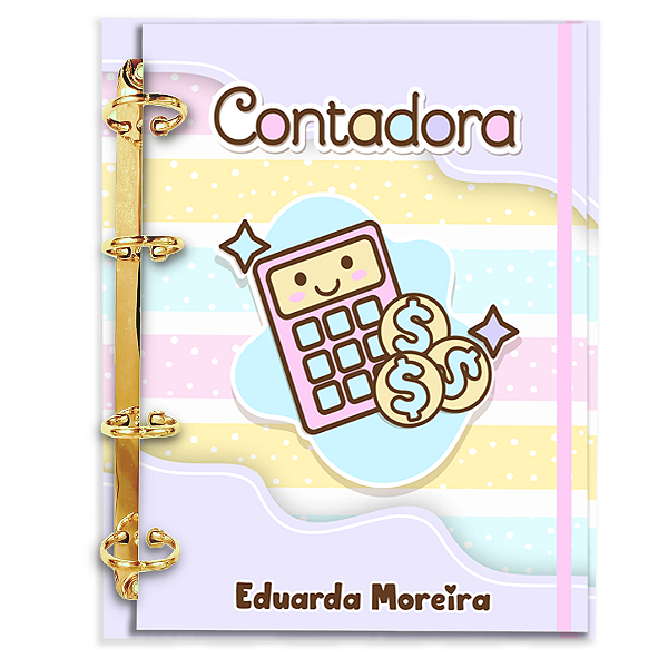 Agenda Fichário Personalizada Reposicionável: Contabilidade 05