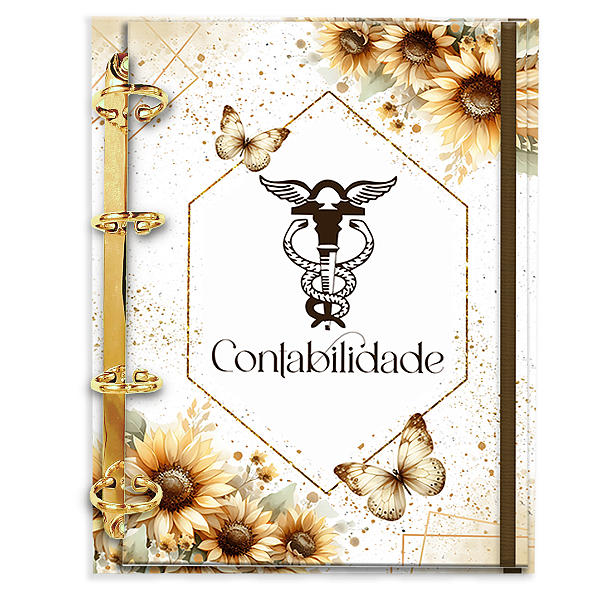 Agenda Fichário Personalizada Reposicionável: Contabilidade 09