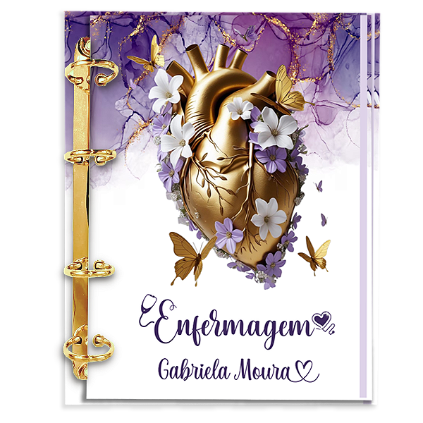 Agenda Fichário Personalizada Reposicionável: Enfermagem 02