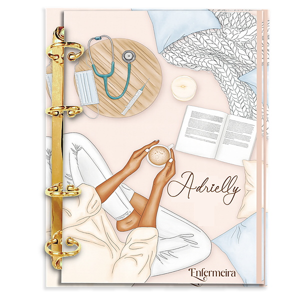 Agenda Fichário Personalizada Reposicionável: Enfermagem 08