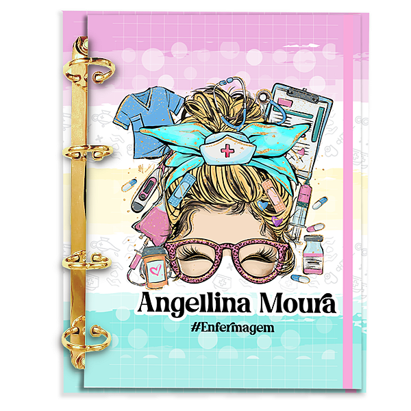 Agenda Fichário Personalizada Reposicionável: Enfermagem 19