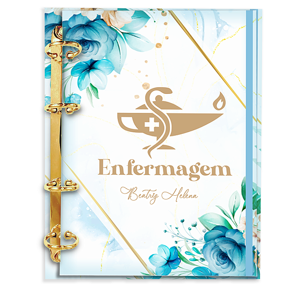 Agenda Fichário Personalizada Reposicionável: Enfermagem 24