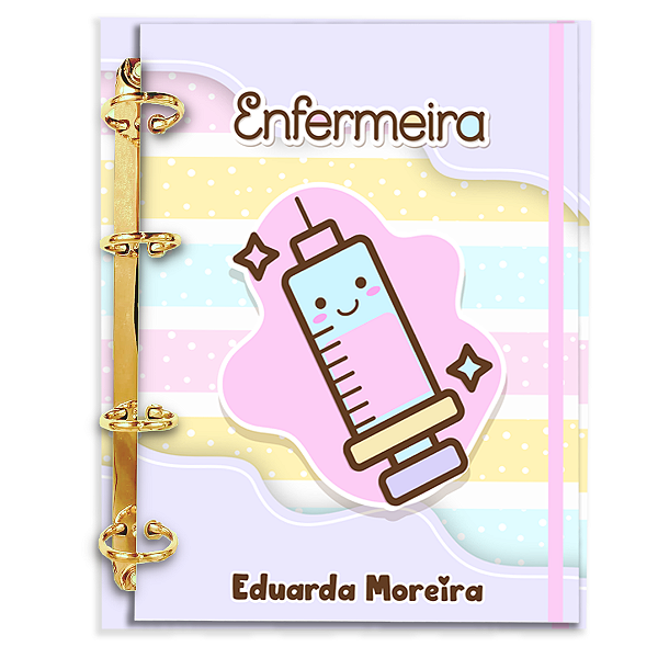 Agenda Fichário Personalizada Reposicionável: Enfermagem 26