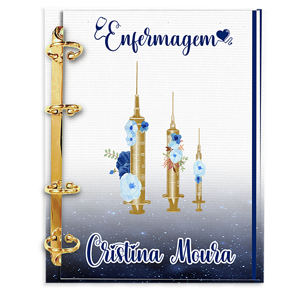 Agenda Fichário Personalizada Reposicionável: Enfermagem 30