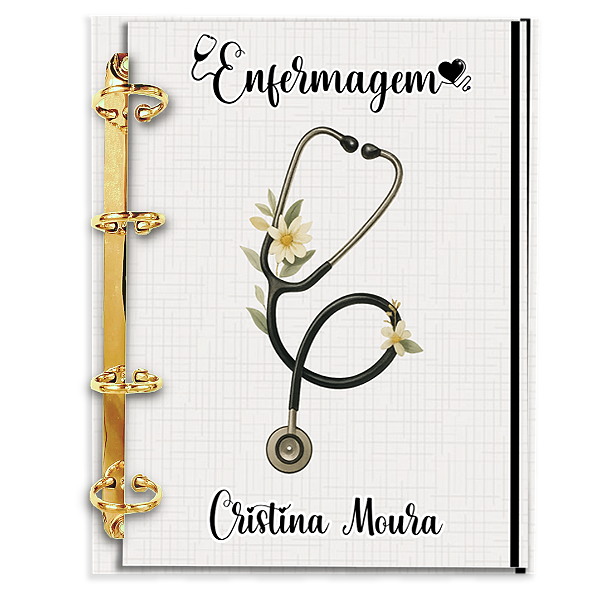 Agenda Fichário Personalizada Reposicionável: Enfermagem 30