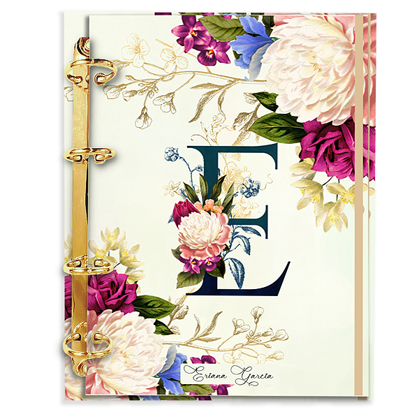 Agenda Fichário Personalizada Reposicionável: Alfabeto 16