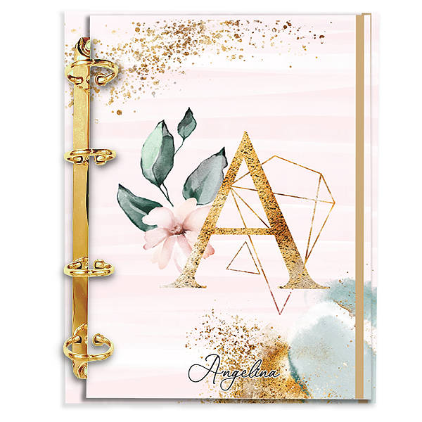 Agenda Fichário Personalizada Reposicionável: Alfabeto 13