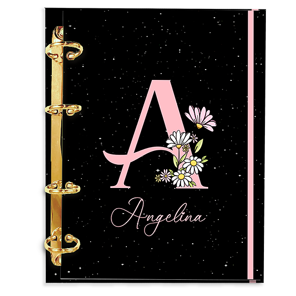 Agenda Fichário Personalizada Reposicionável: Alfabeto 14