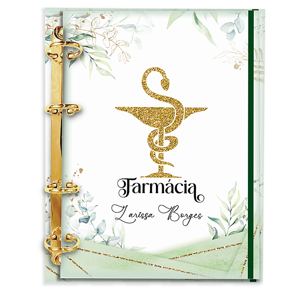 Agenda Fichário Personalizada Reposicionável: Farmácia 02