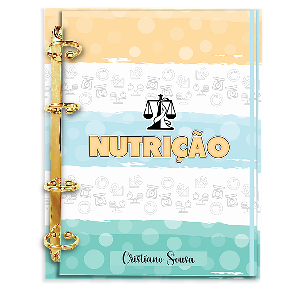 Agenda Fichário Personalizada Reposicionável: Nutrição 01