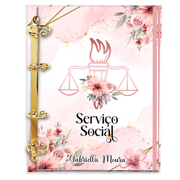 Agenda Fichário Personalizada Reposicionável: Serviço Social 01