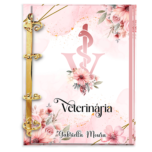 Agenda Fichário Personalizada Reposicionável: Veterinária 04