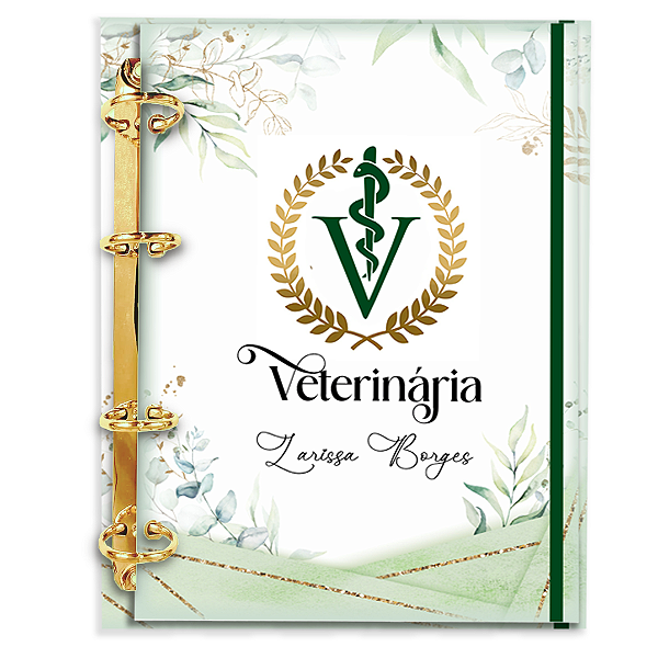 Agenda Fichário Personalizada Reposicionável: Veterinária 03