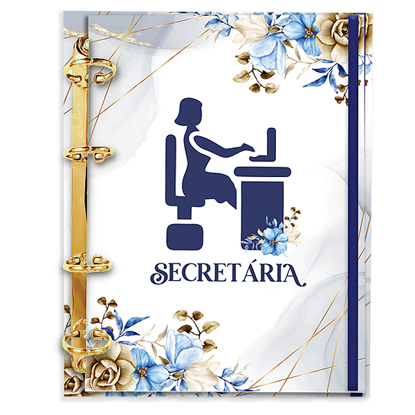 Agenda Fichário Personalizada Reposicionável: Secretária 01