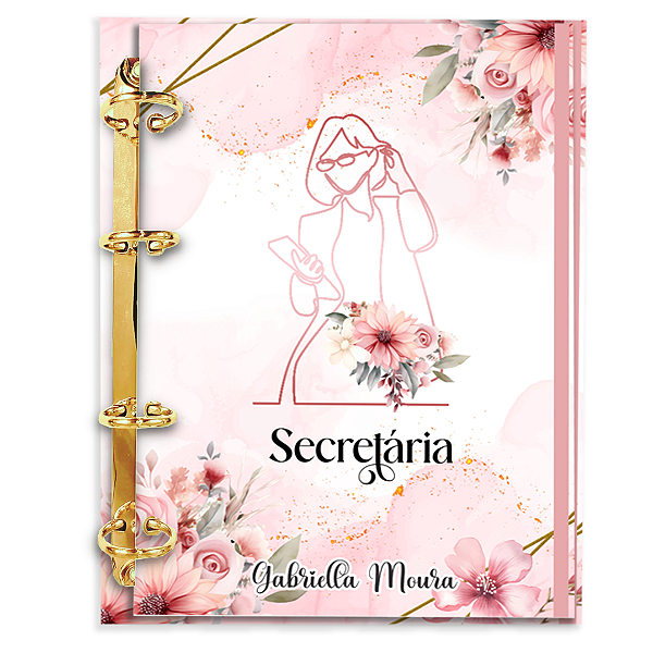 Agenda Fichário Personalizada Reposicionável: Secretária 02