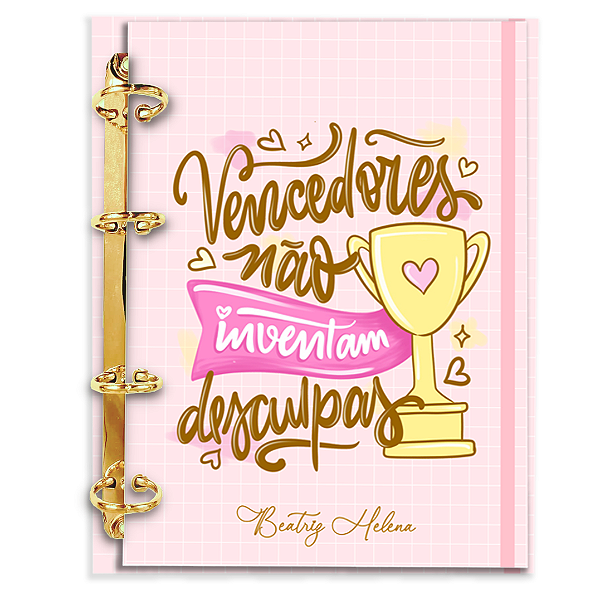 Fichário Personalizado Reposicionável Pautado: Frases Motivacionais 09